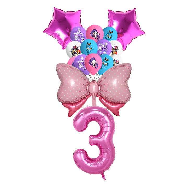 K-Pop D-Demon H-Hunter Birthday Party Decoration Cartoon Anime Hunter Figures Balloons Cake Topper Banner Birthday Decoration