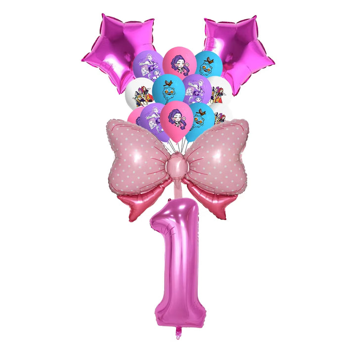 K-Pop D-Demon H-Hunter Birthday Party Decoration Cartoon Anime Hunter Figures Balloons Cake Topper Banner Birthday Decoration