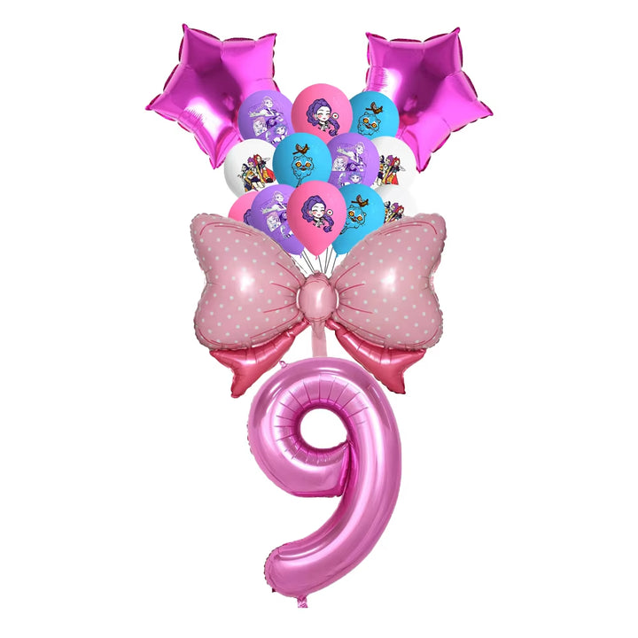 K-Pop D-Demon H-Hunter Birthday Party Decoration Cartoon Anime Hunter Figures Balloons Cake Topper Banner Birthday Decoration