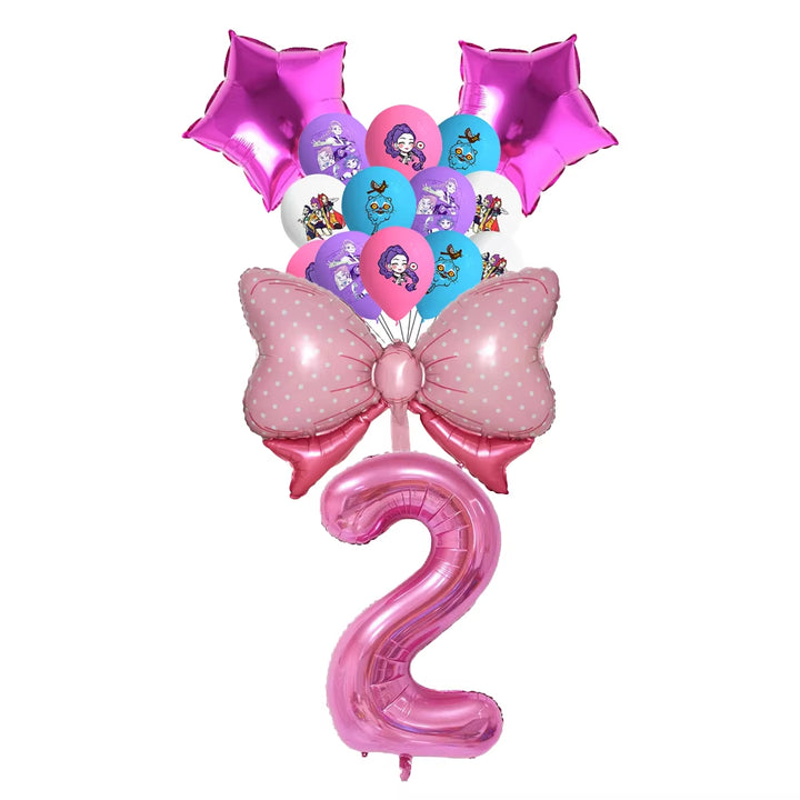 K-Pop D-Demon H-Hunter Birthday Party Decoration Cartoon Anime Hunter Figures Balloons Cake Topper Banner Birthday Decoration