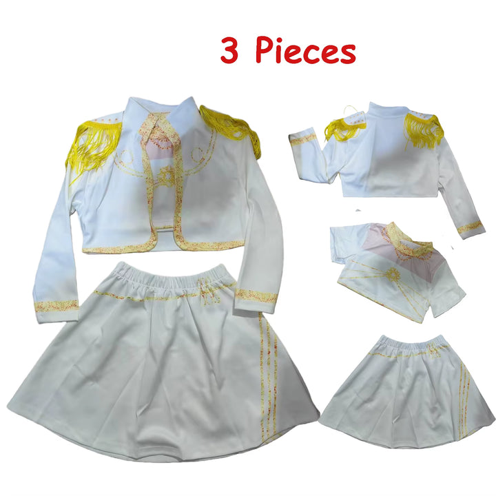 Huntrix Golden KPDH Kdpop Rumi Mira Zoey Cosplay Costume Kids Girls Birthday Party Halloween Stage Performance Clothes