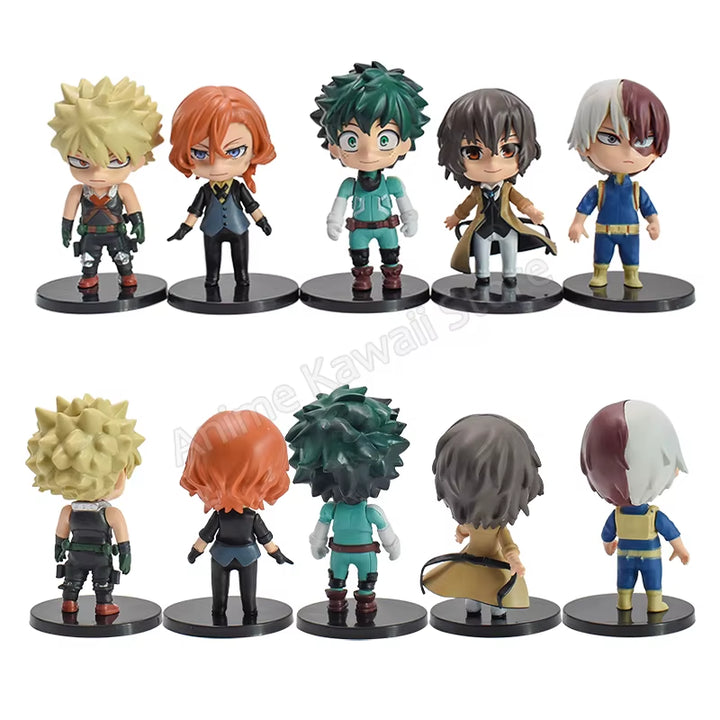5Pcs/Set Anime My Hero Academia Action Figures Midoriya Izuku Bakugou Katsuki Todoroki Shouto Ochaco Uraraka Kirishima Model Toy