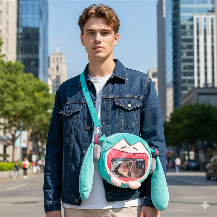 Hatsune Miku Kawaii Cartoon Plush Backpack / Shoulder Bag