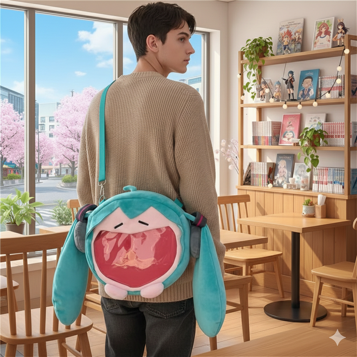 Hatsune Miku Kawaii Cartoon Plush Backpack / Shoulder Bag