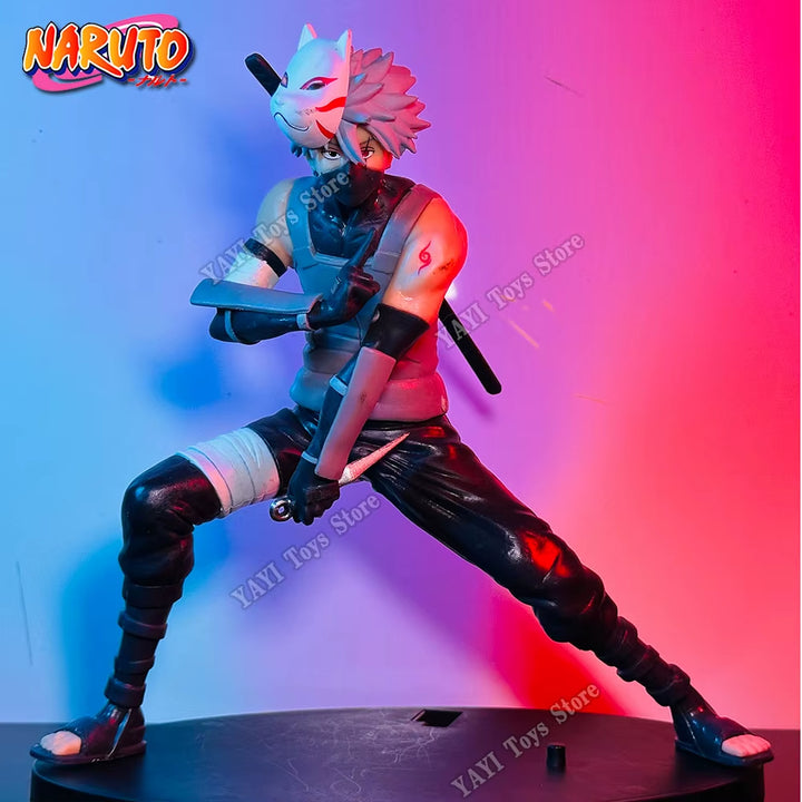 New Naruto Anime Figure 18Cm Hatake Kakashi PVC Action Figure Model Doll Car Ornaments Collections Toy Gifts