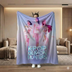 K-Pop Demon Hunters Huntrix Winter Throw Blanket