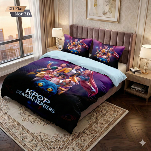 Anime K-Pop Demon Hunters bedding set multi size