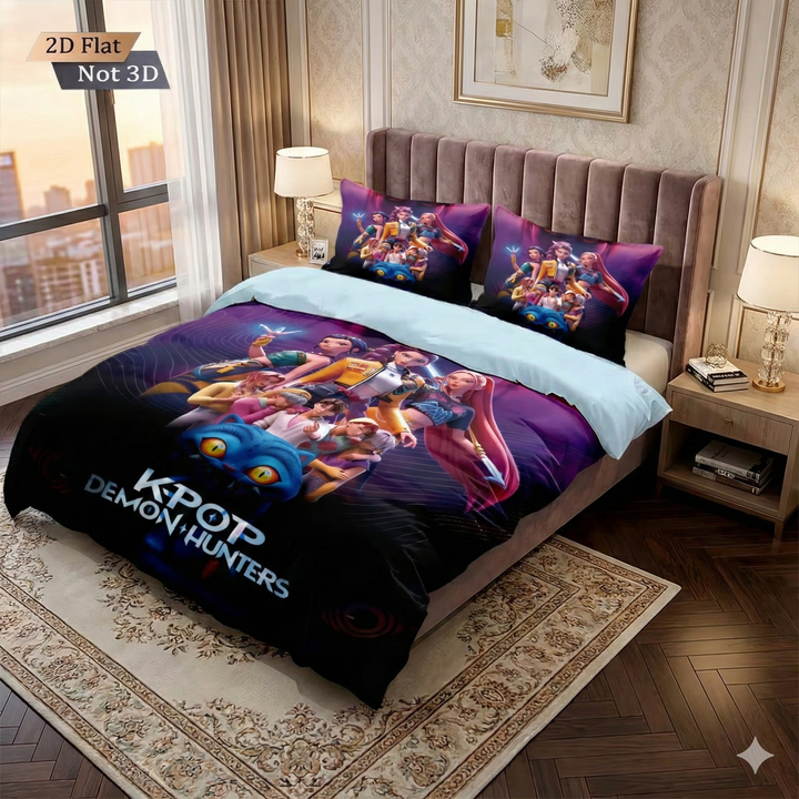 Anime K-Pop Demon Hunters bedding set multi size