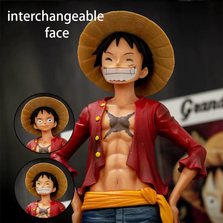 Monkey D Luffy cute face changing anime figure