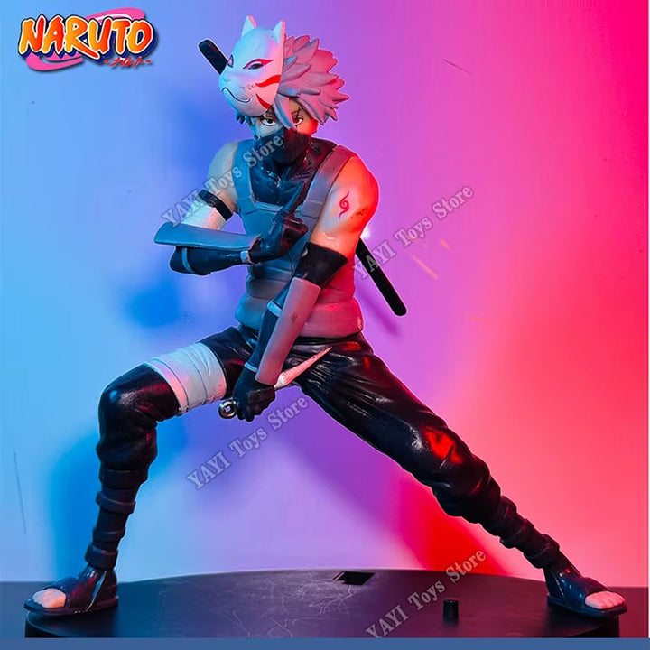 New Naruto Anime Figure 18Cm Hatake Kakashi PVC Action Figure Model Doll Car Ornaments Collections Toy Gifts