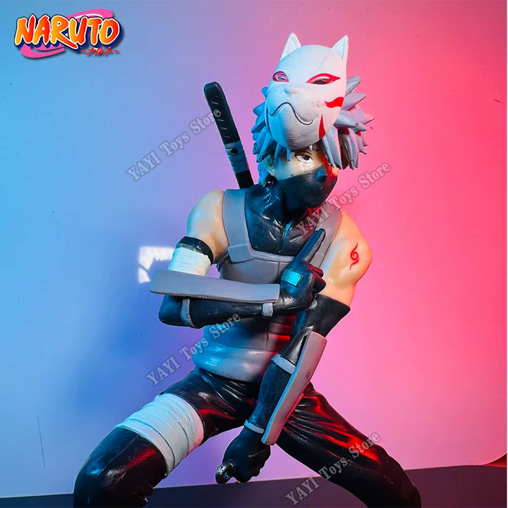 New Naruto Anime Figure 18Cm Hatake Kakashi PVC Action Figure Model Doll Car Ornaments Collections Toy Gifts