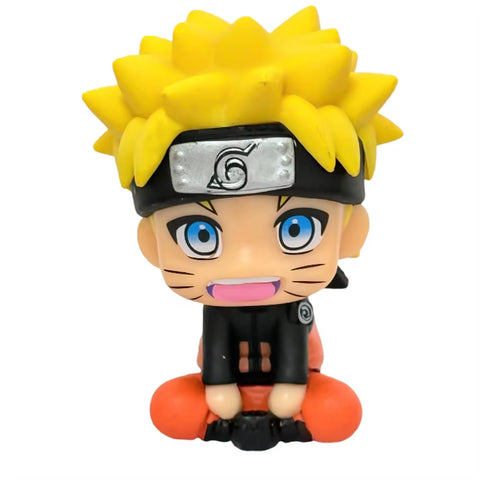 Anime Naruto Figure Naruto 9Cm Kakashi Action Figure Q Version Kawaii Sasuke Itachi Figurine Car Decoration Collection Model