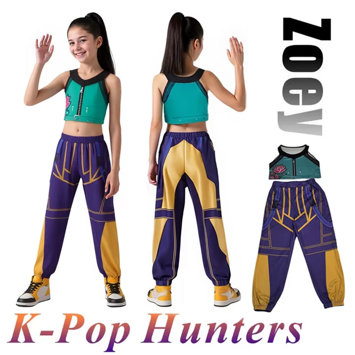 Children K-Pop Hunters girl group cosplay outfit