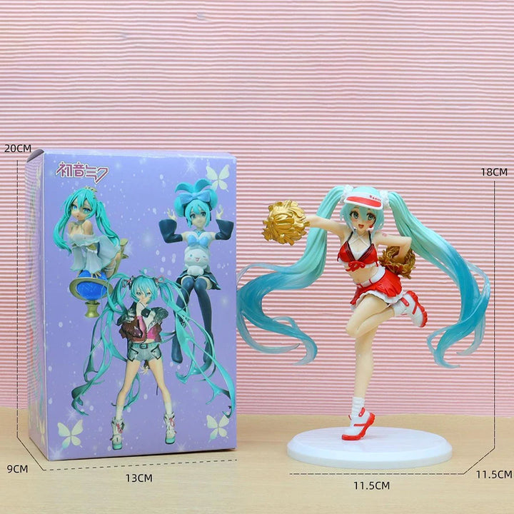 Cute Hatsune Miku cheerleader anime collectible