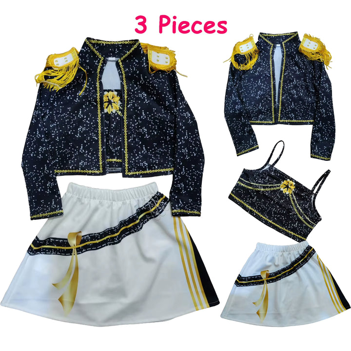 Huntrix Golden KPDH Kdpop Rumi Mira Zoey Cosplay Costume Kids Girls Birthday Party Halloween Stage Performance Clothes