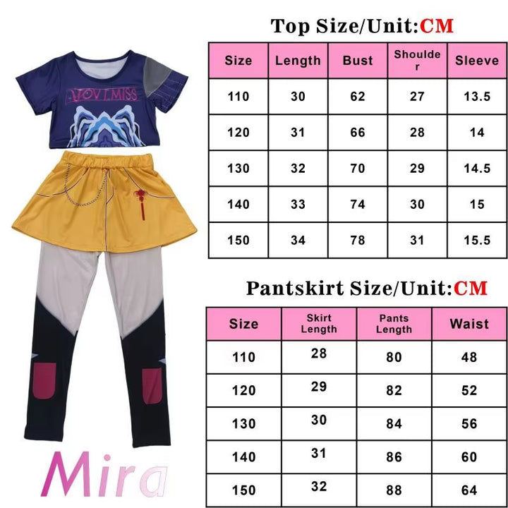 Kpop Demon Hunters Rumi Mira Zoey Role Playing Costumes for Childrens Performances Halloween Costumes