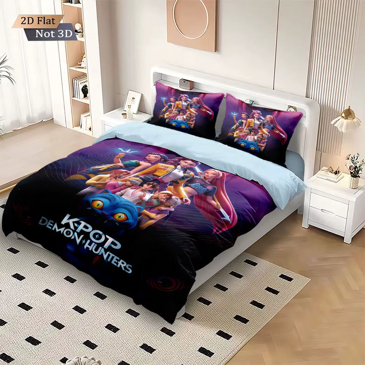 K-Pop Demon Hunters anime bedding set duvet cover