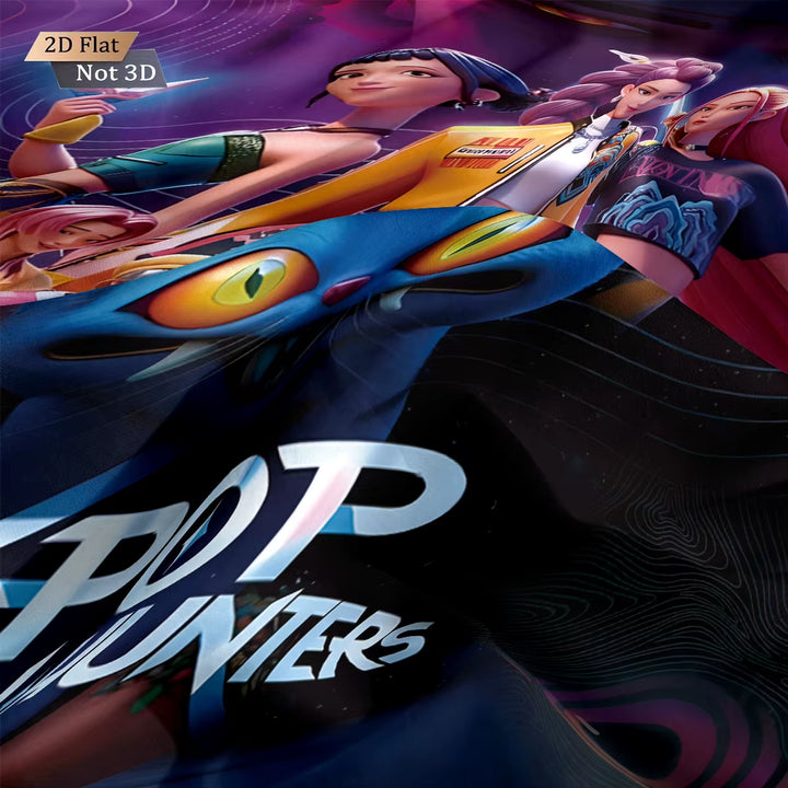 K-Pop Demon Hunters themed bedding soft washable fabric