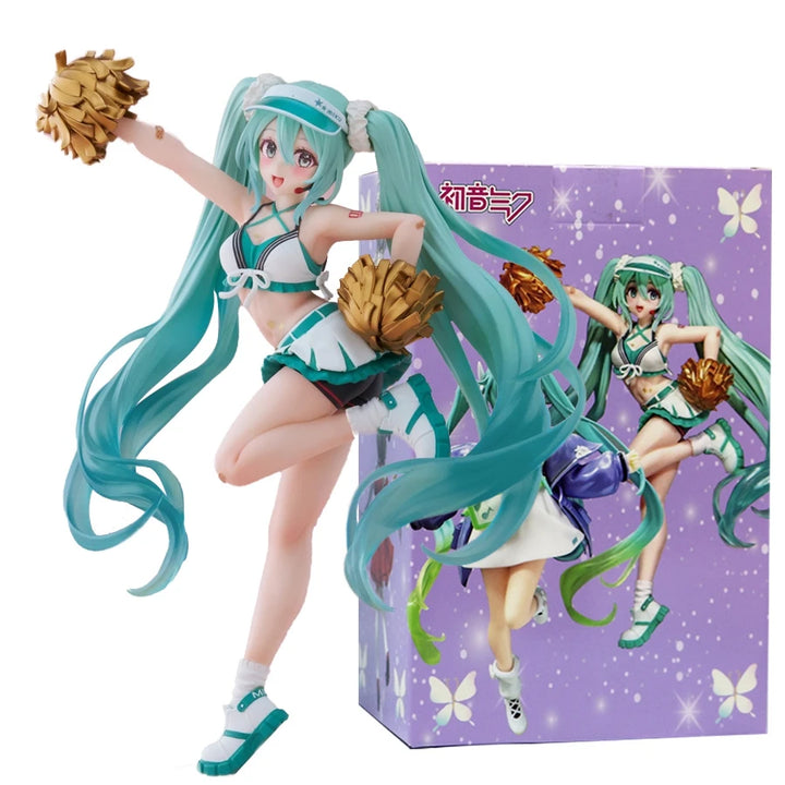 Kawaii Hatsune Miku cheerleader PVC collectible