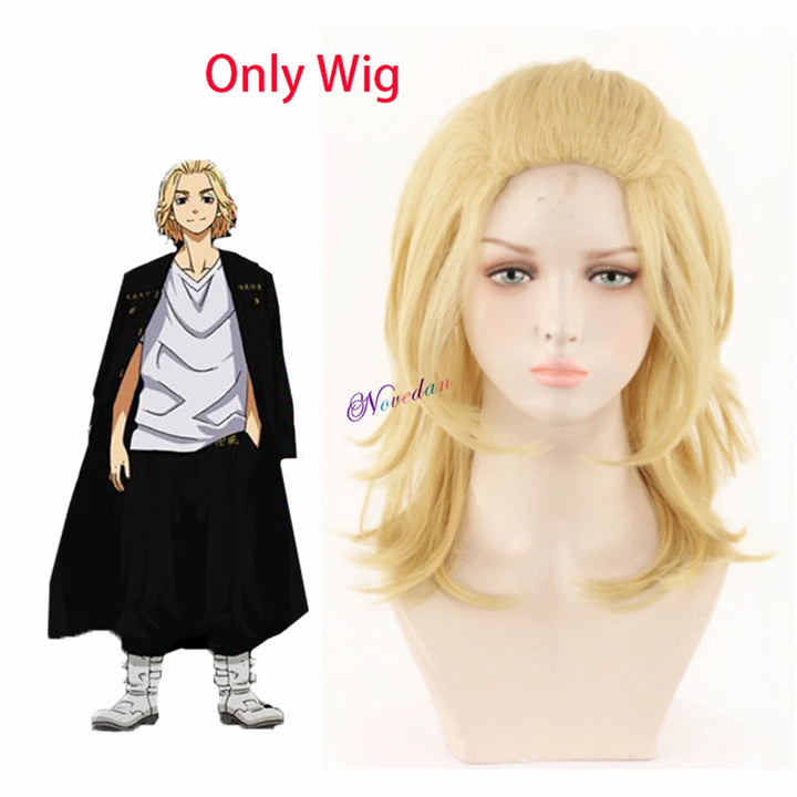 Tokyo Revengers Mikey cosplay costume Halloween party Wig